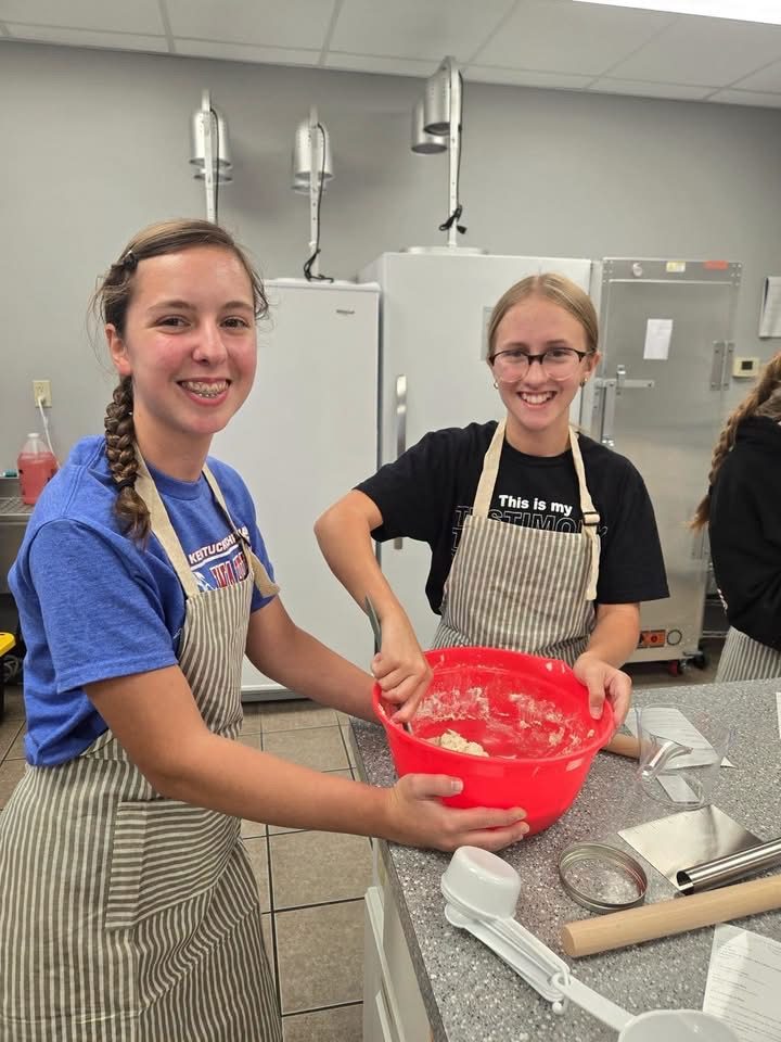 KCA students baking together